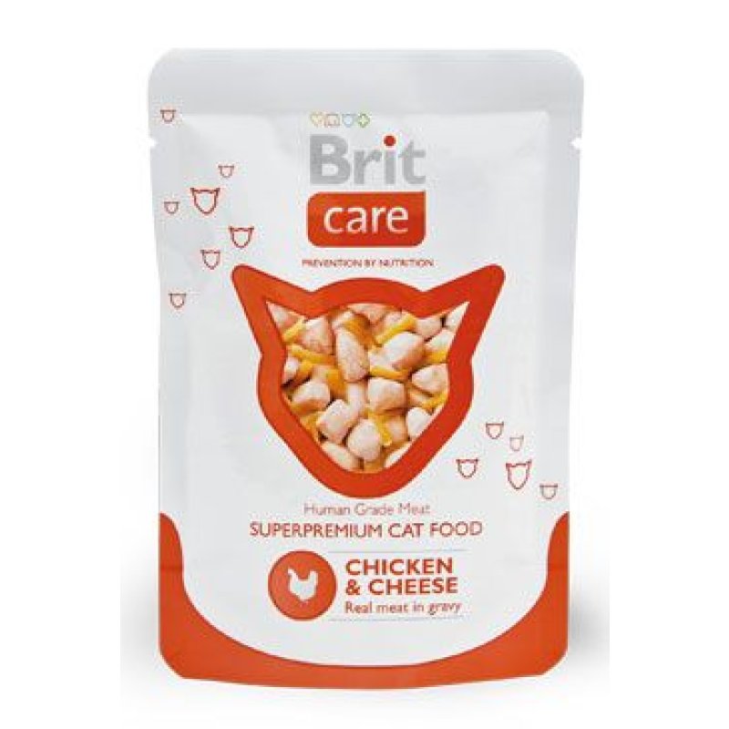 Brit Care Cat kapsa Chicken & Cheese Pouch 80 g