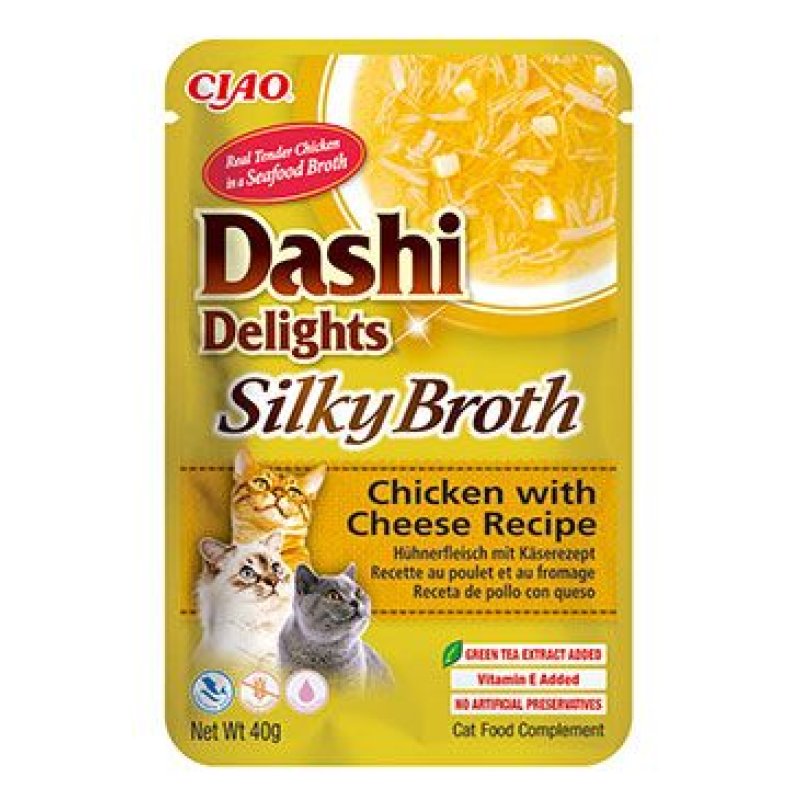 Churu Cat Dashi Delights Silky Broth Chick&Cheese 40 g