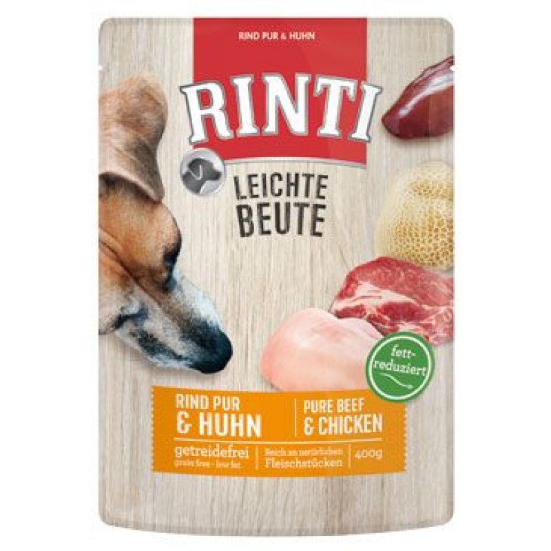 Rinti Dog Leichte Beute kapsa hovězí+kuře 400 g