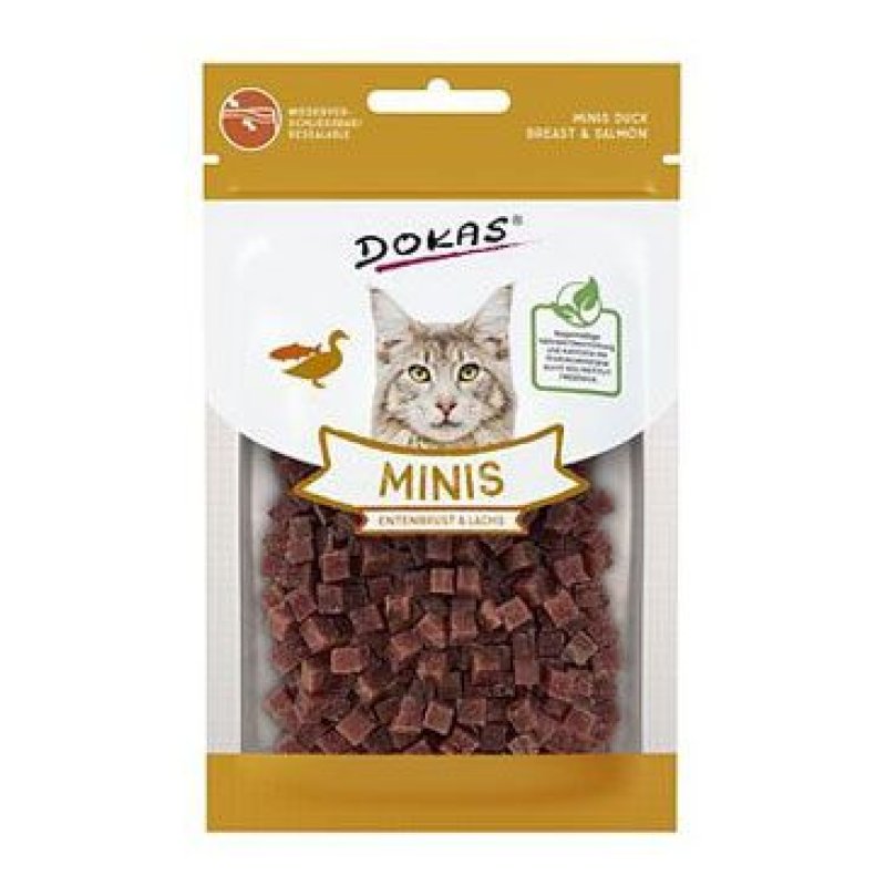 Dokas Minis Kostičky kachna, losos, šanta 30 g