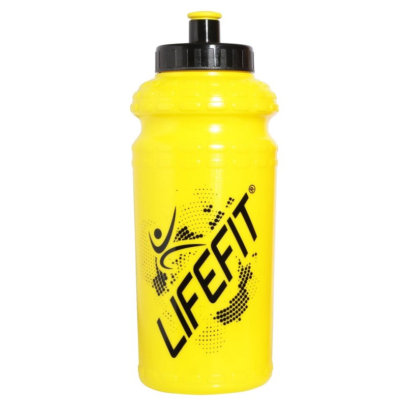 Cyklo láhev LIFEFIT 9992, 600ml, žlutá