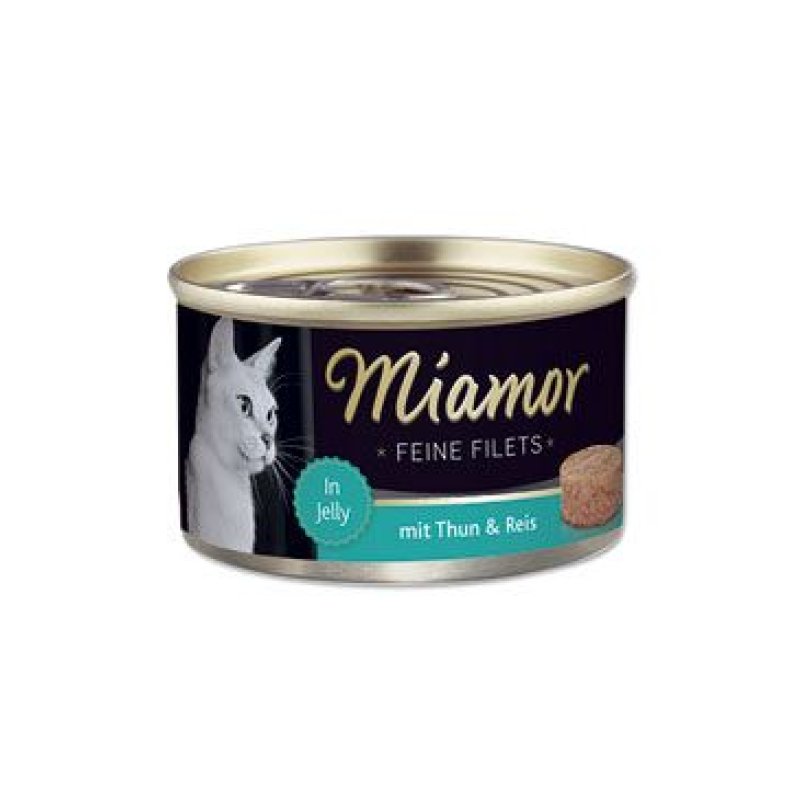 Miamor Cat Filet konzerva tuňák+rýže v želé 100 g