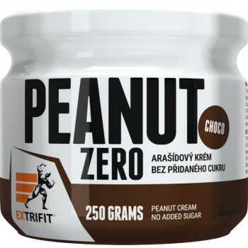 Extrifit Peanut Zero - 250 g, čokoláda