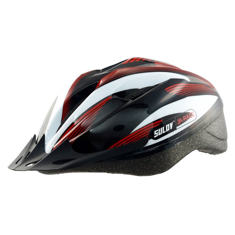 Dětská cyklo helma SULOV JR-RACE-B, vel S/50-53cm, černo-bílá