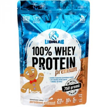 Lionlab 100 % Whey Protein KETODIET 750 g, perníčkové pohlazení