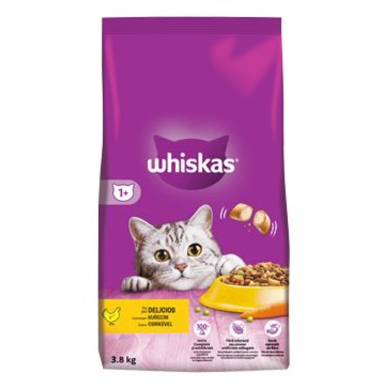 Whiskas Dry s kuřecím masem 3,8 kg