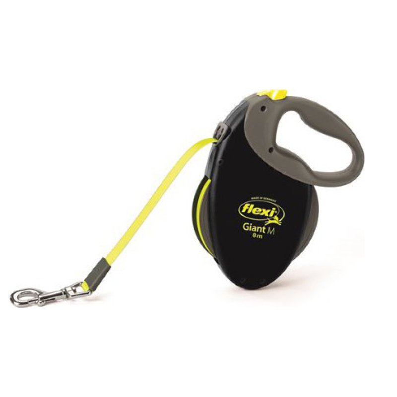 Vodítko FLEXI Giant M 8m/25kg Pásek neon