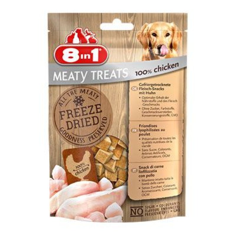 8in1 Meaty Treats FD Chicken 50 g