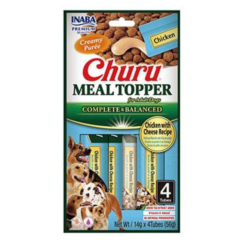 Churu Dog Meal Topper Chicken with Cheese Recipe 4 x 14 g