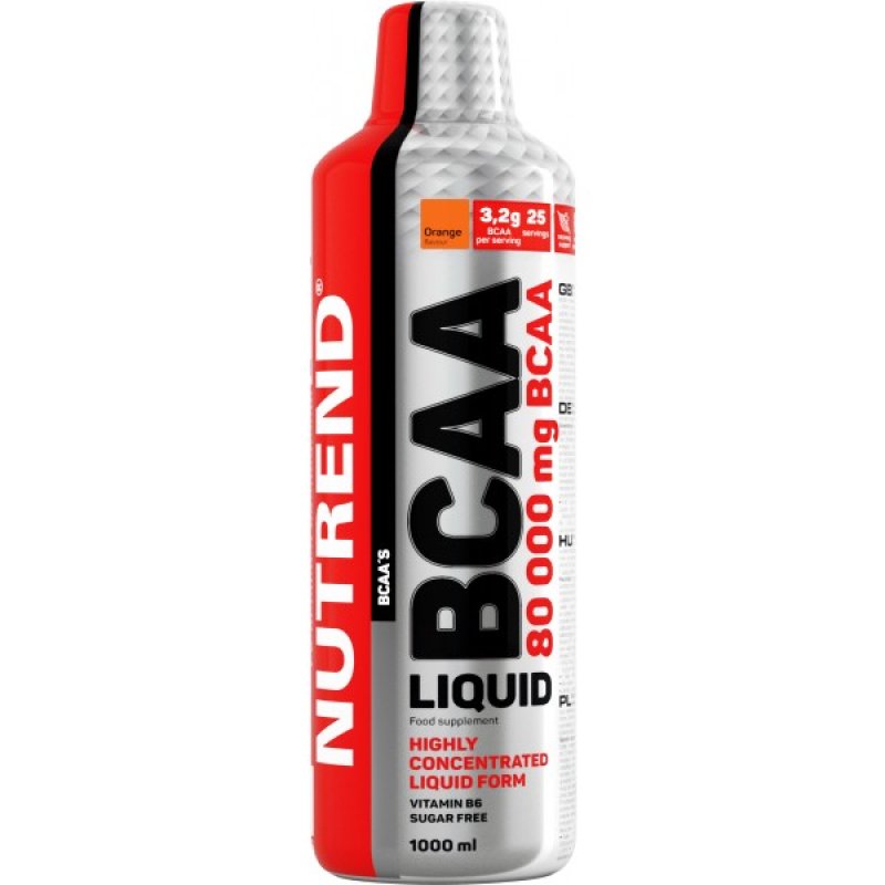 Nutrend BCAA Liquid - 1000 ml, pomeranč