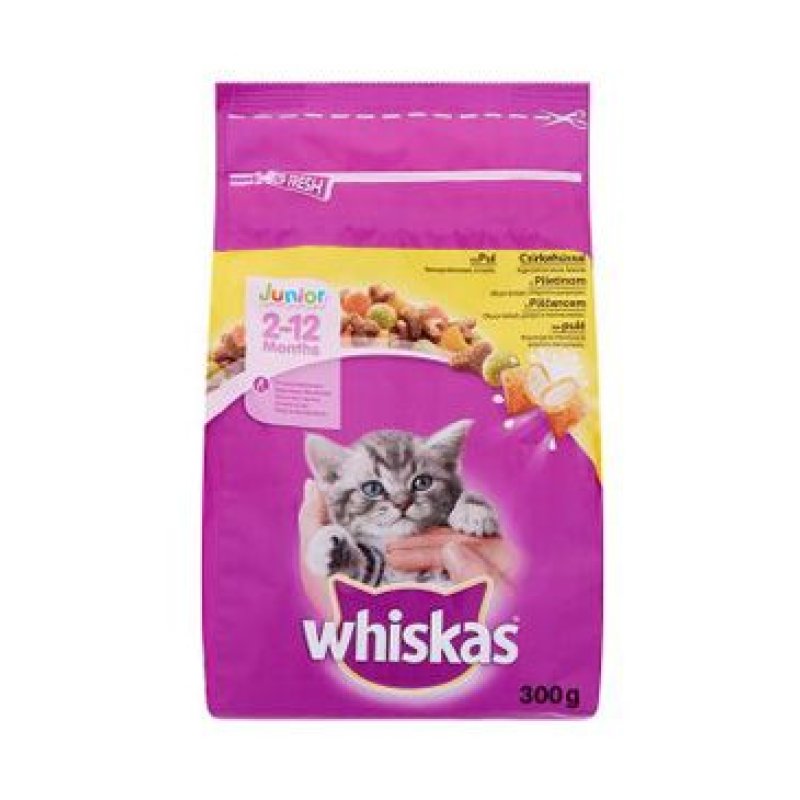 Whiskas Dry Junior s kuřecím masem 300 g