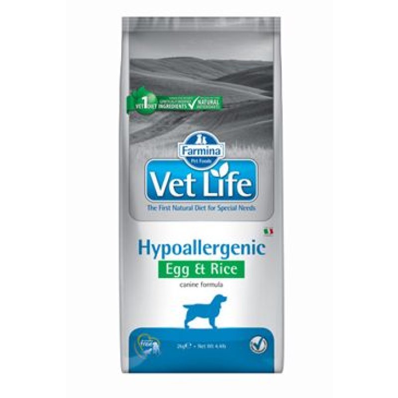 Vet Life Natural DOG Hypo Egg & Rice 2 kg