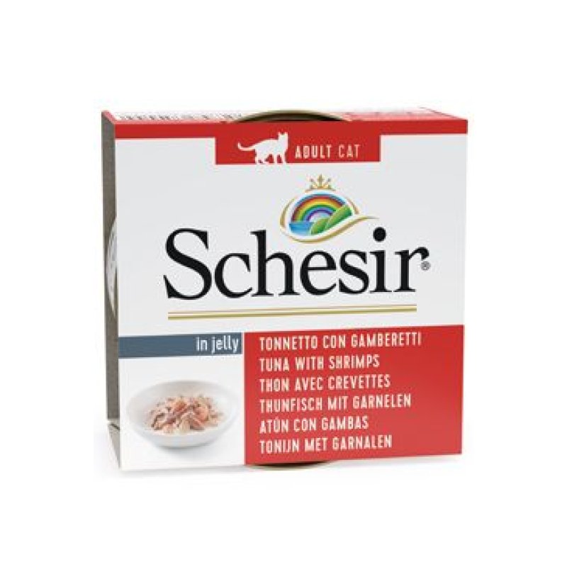 Schesir Cat konz. Adult tuňák/kreveta 85 g