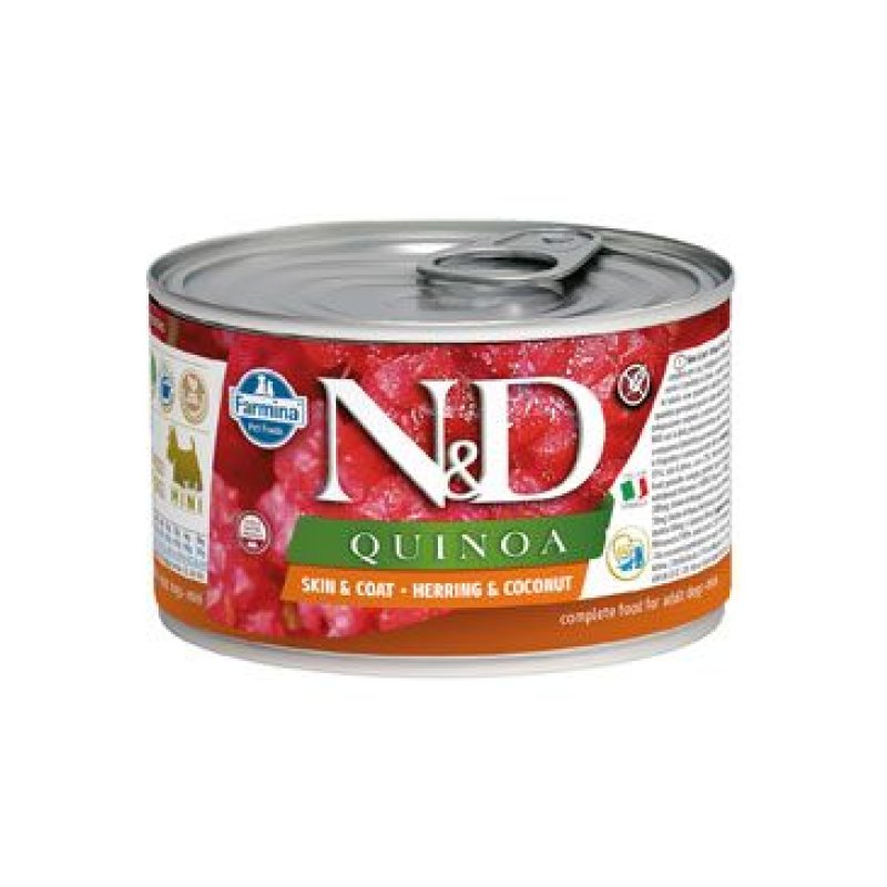 N&D DOG QUINOA Adult Herring & Coconut Mini 140 g