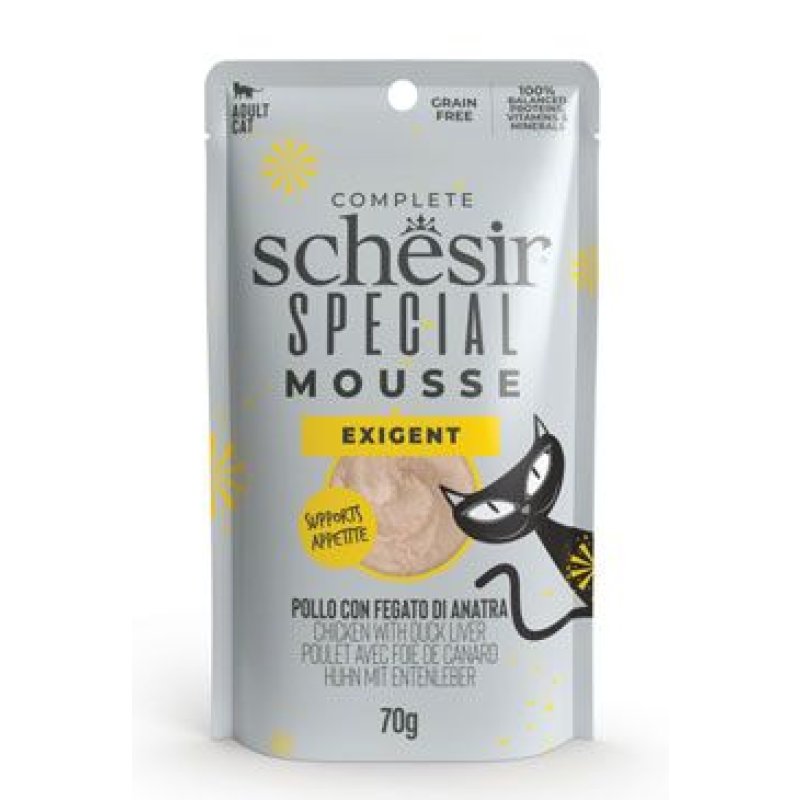 Schesir Cat kapsa Special Mousse Exigent kuře/játra 70 g