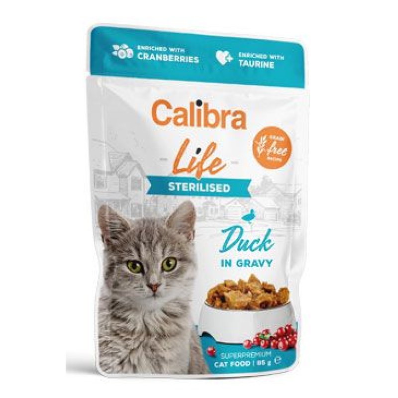 Calibra Cat Life kapsa Sterilised Duck in gravy 85 g