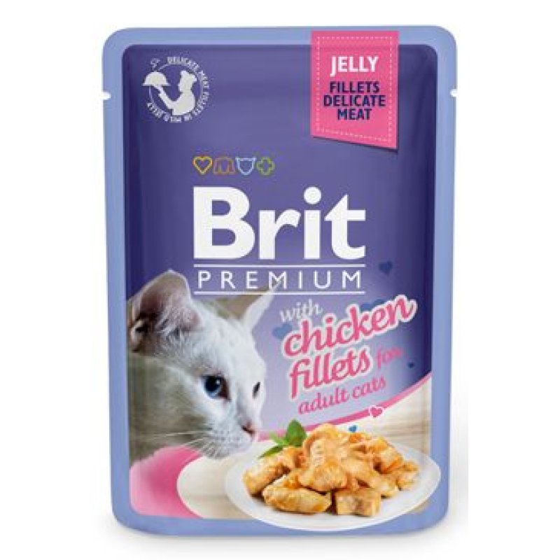 Brit Premium Cat D Fillets in Jelly with Chicken 85 g