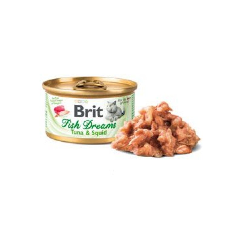 Brit Cat konz Brit Fish Dreams Tuna & Squid 80 g