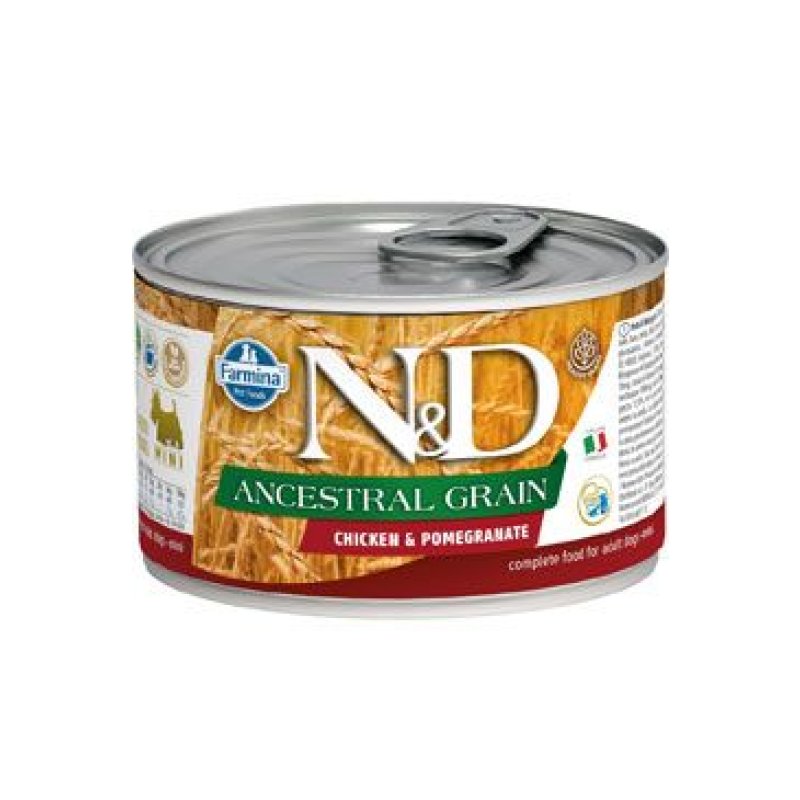 N&D DOG LOW GRAIN Adult Chicken & Pomegranate Mini 140 g