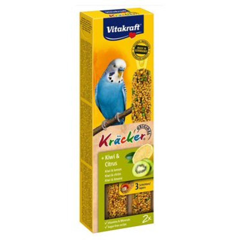 Vitakraft Kräcker Tyčinky pro andulky kiwi citrus 60 g