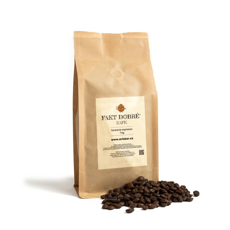 FAKT DOBRÉ Kafe TANZANIA Espresso 1 kg