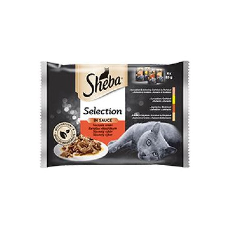 Sheba kapsa Selection šťavnatý výběr ve šťávě 4 x 85 g