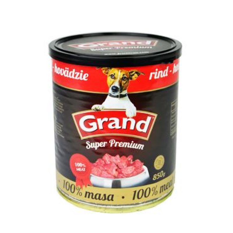 GRAND konz. Superpremium pes hovězí 850 g