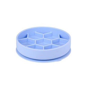 Miska Slow Feeder SILICONE modrá M Zolux