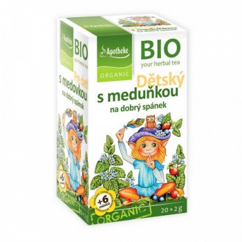 Apotheke Dětský ovocný čaj s meduňkou BIO 20 sáčků 40 g