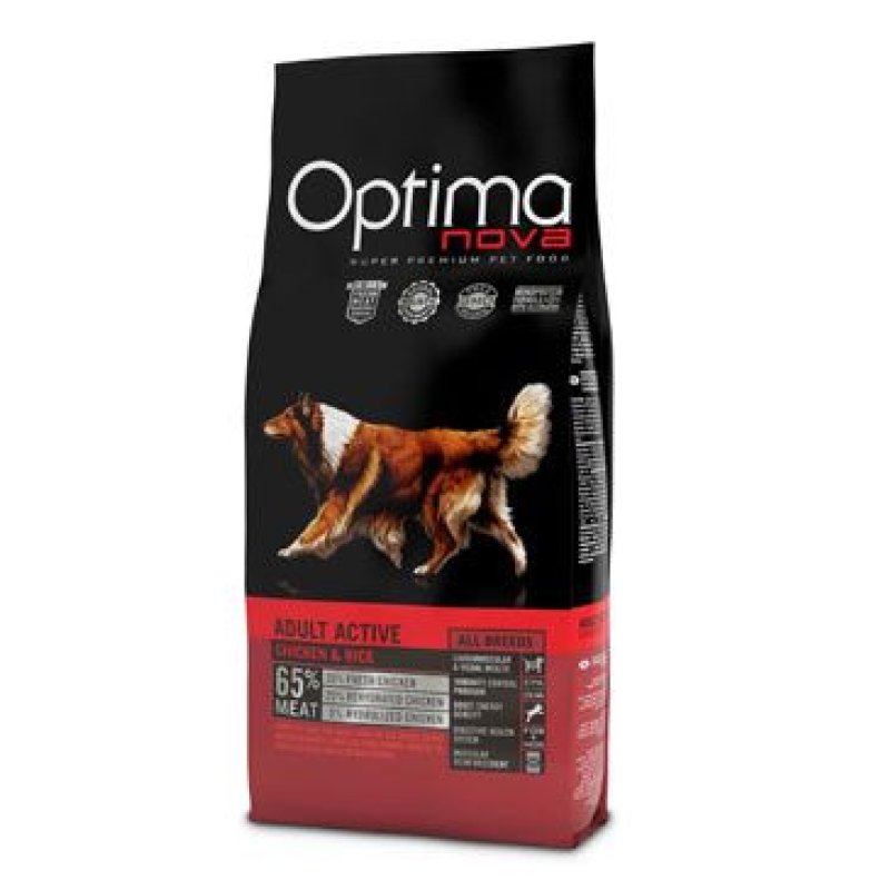 Optima Nova Dog Adult active 12 kg