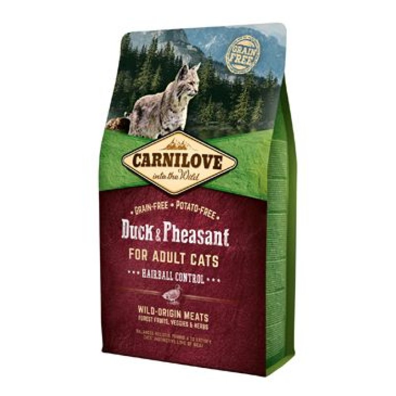 Carnilove Cat Duck & Pheasant Adult Hairball Contr 2 kg