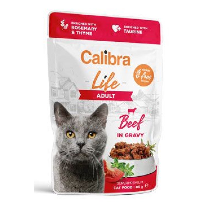 Calibra Cat Life kapsa Adult Beef in gravy 85 g