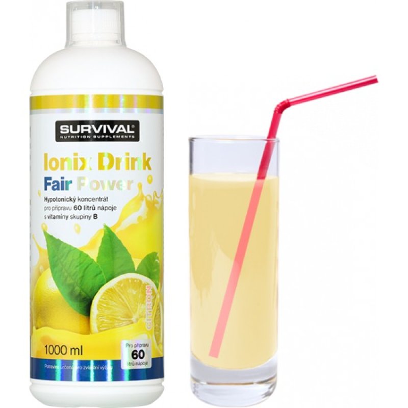 Survival Ionix Drink Fair Power 1000 ml, citron