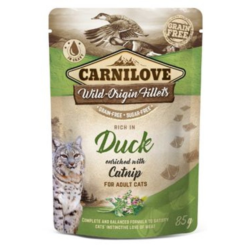 Carnilove Cat Pouch Duck Enriched With Catnip 85 g