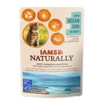 Iams Cat treska v omáčce kapsa 85 g