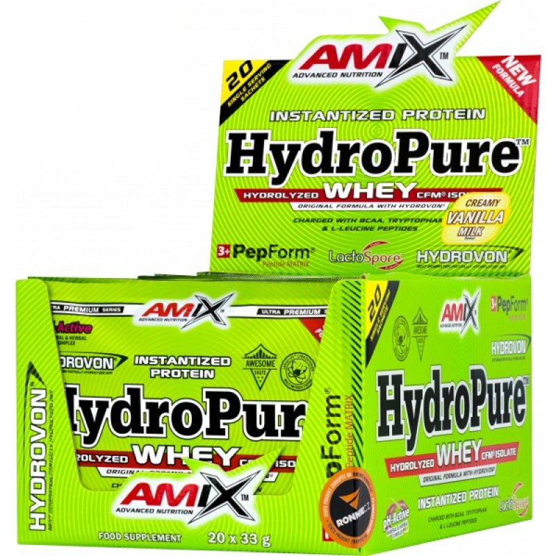 Amix HydroPure Whey - 20 x 33 g, dvojitá čokoláda