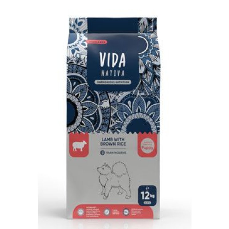 Kraftia VIDA NATIVA DOG Puppy M/L Lamb & Rice 12 kg