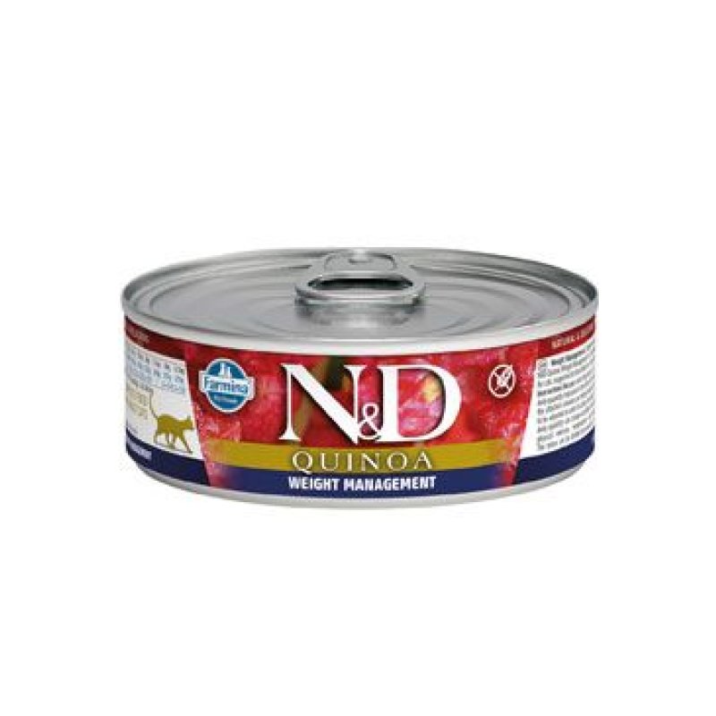 N&D CAT QUINOA Adult Weight Mnmgmt Lamb & Brocolli 80 g