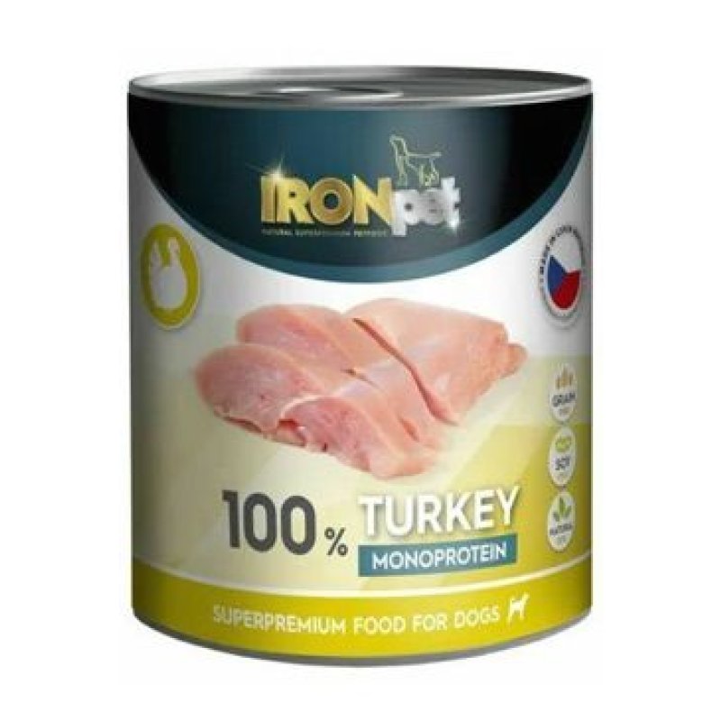 IRONpet Dog Turkey konzerva 800 g