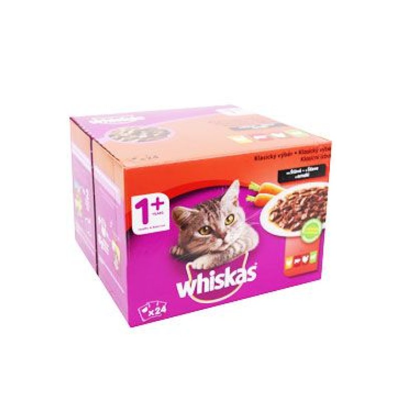 Whiskas kapsa Klasický výběr ve šťávě 24 x 100 g