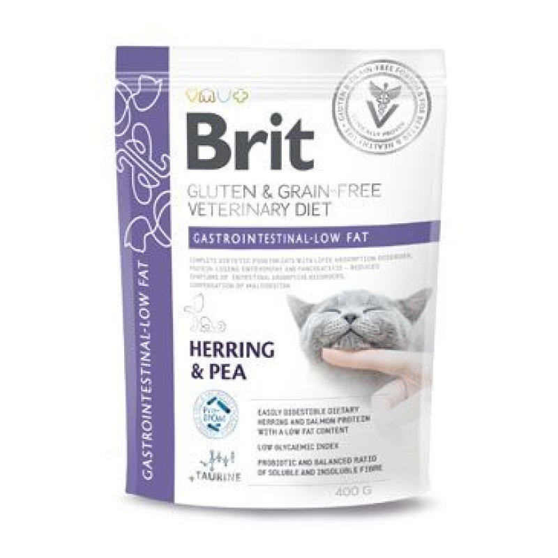 Brit VD Cat GF Gastrointestinal-Low fat 400 g