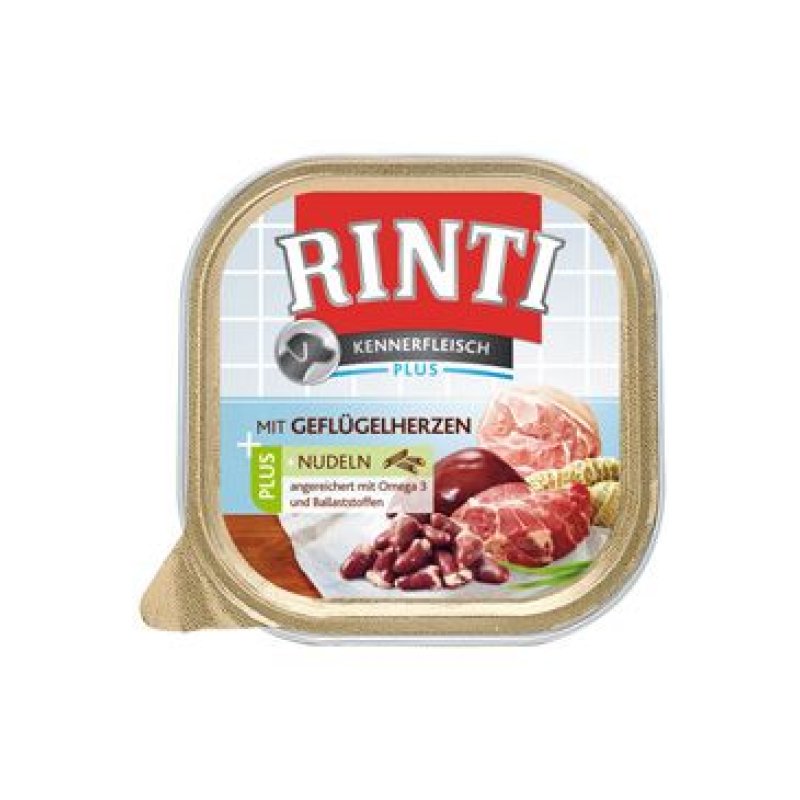 Rinti Dog Kennerfl. drůbeží srdíčka+nudle 300 g