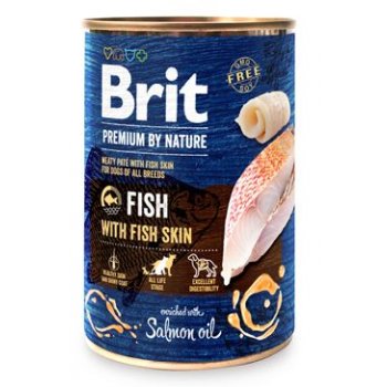 Brit Premium Dog by Nature  konz Fish & Fish Skin 400 g