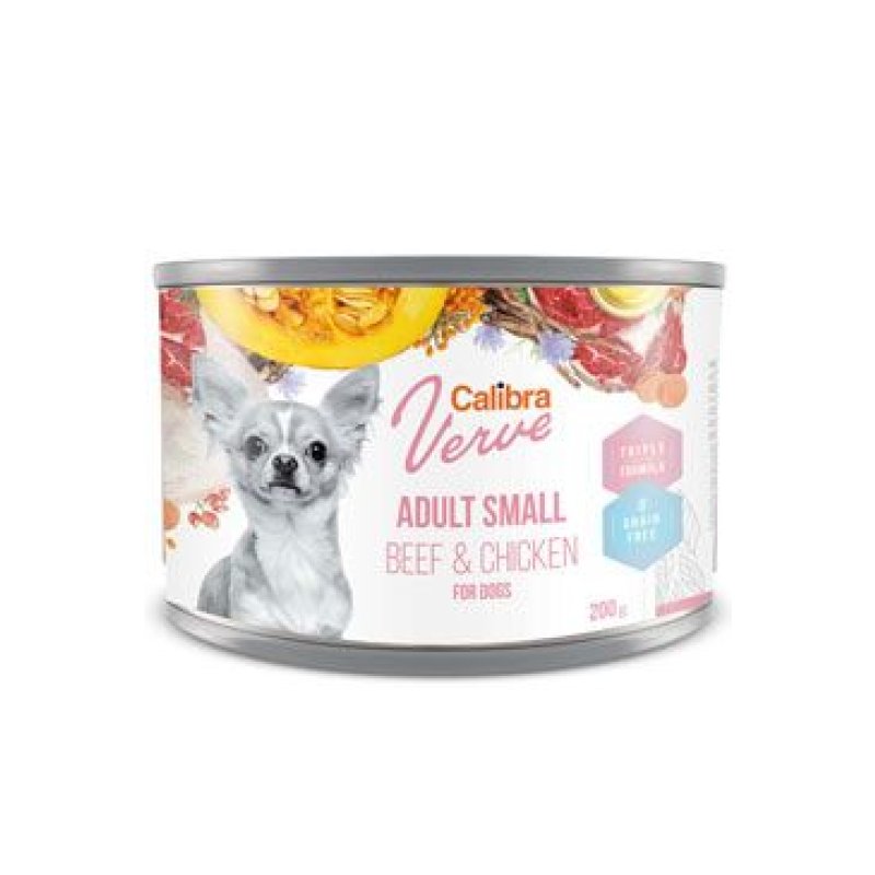 Calibra Dog Verve konz. GF Adult Small Beef&Chick 200 g