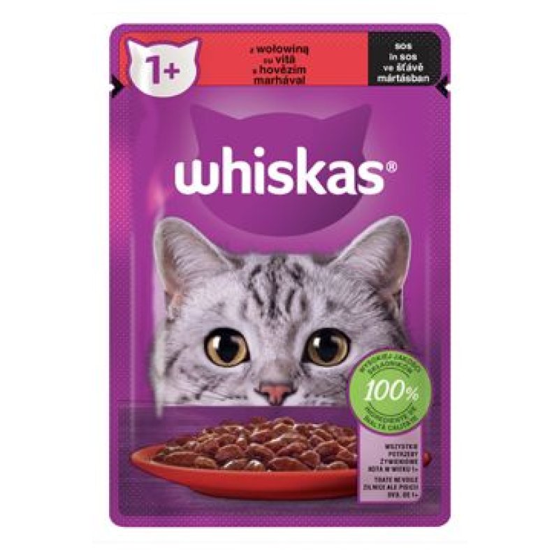 Whiskas kaps. Core hovězí ve šťávě 85 g