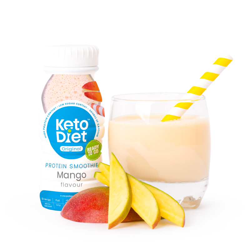 KetoDiet Proteinové smoothie – příchuť mango (200 ml – 1 porce)