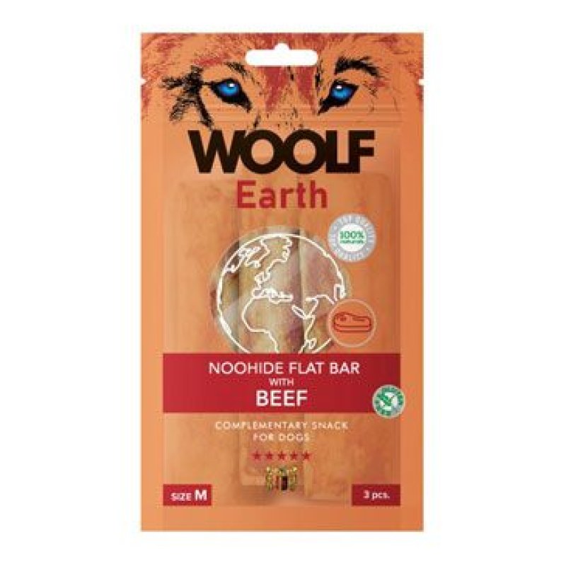 Woolf pochoutka Earth NOOHIDE M Beef 90 g