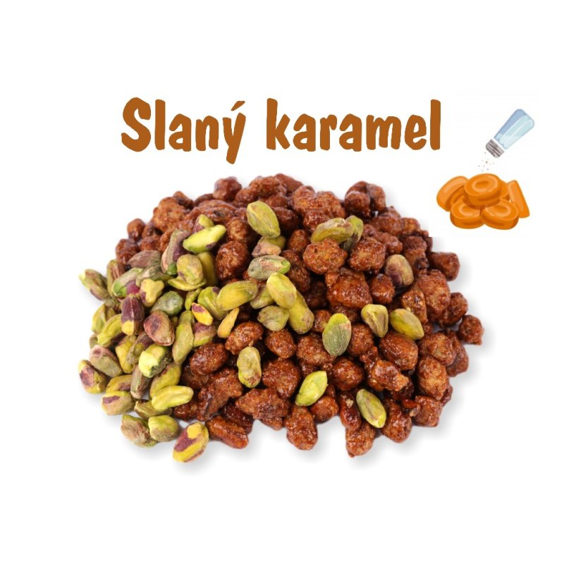 Pistácie jádra SLANÝ KARAMEL 200g