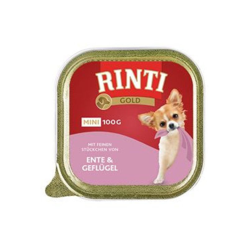 Rinti Dog Gold Mini vanička kachna+drůbež 100 g