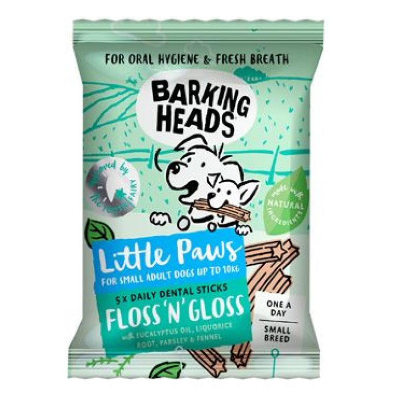 BARKING HEADS Treats Floss'n' Gloss Litt.Paws 100 g